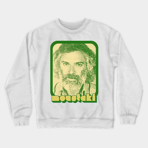 Georges Moustaki --- Retro Style Fan Art Design Crewneck Sweatshirt by DankFutura